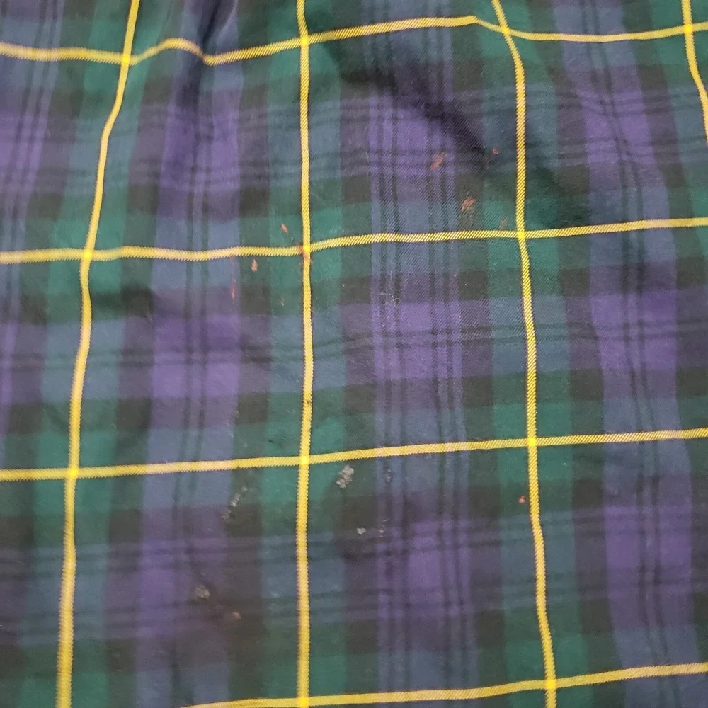 VINTAGE Polo Ralph Lauren Shirt Mens Extra Large Blackwatch Tartan Plaid Adult *